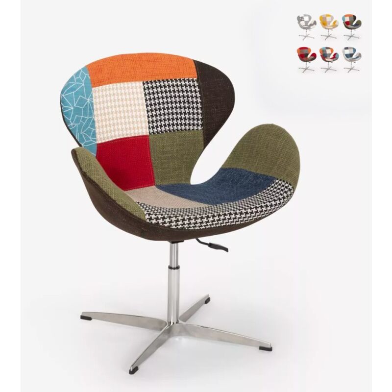 Sillón giratorio estudio de salón estilo patchwork de diseño moderno Stork | Patchwork 2
Sillón giratorio estudio de salón estilo patchwork de diseño moderno Stork | Patchwork 2