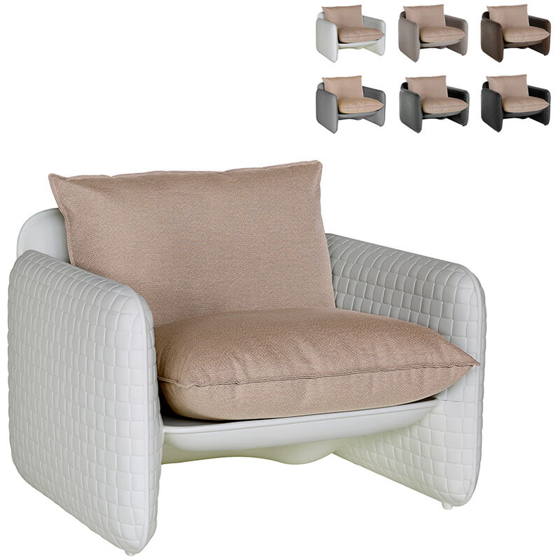 Sillón lounge de diseño moderno textura de polipiel por dentro y por fuera Slide Mara | Color: Blanco
Sillón lounge de diseño moderno textura de polipiel por dentro y por fuera Slide Mara | Color: Blanco