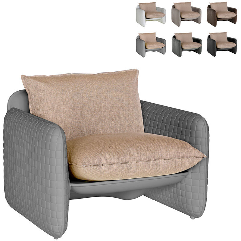 Slide - Sillón lounge de diseño moderno textura de polipiel por dentro y por fuera Mara | Color: Gris
Slide - Sillón lounge de diseño moderno textura de polipiel por dentro y por fuera Mara | Color: Gris