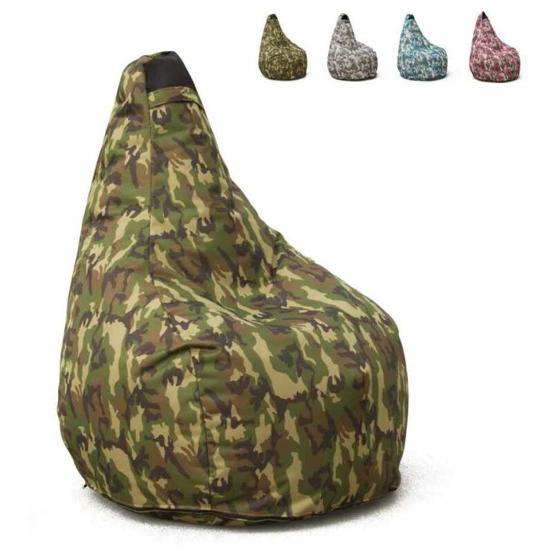 Sillón Puf Saco Pera Exterior Impermeable Mimético Made in Italy Summer Camouflage | Color: Army
Sillón Puf Saco Pera Exterior Impermeable Mimético Made in Italy Summer Camouflage | Color: Army