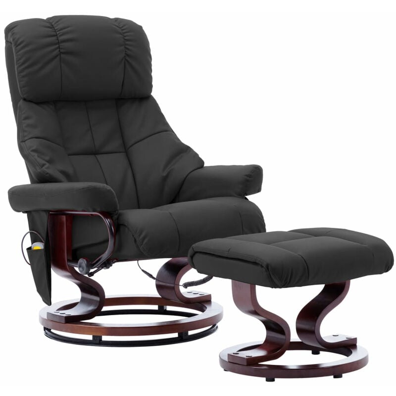 Happyshopping - Sillon reclinable masaje cuero sintetico madera curvada gris
Happyshopping - Sillon reclinable masaje cuero sintetico madera curvada gris
