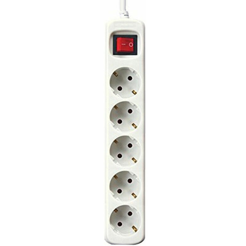 Electronics Regleta Enchufes 5 Tomas con Interruptor Electronics Blanco 3 m - Silver
Electronics Regleta Enchufes 5 Tomas con Interruptor Electronics Blanco 3 m - Silver