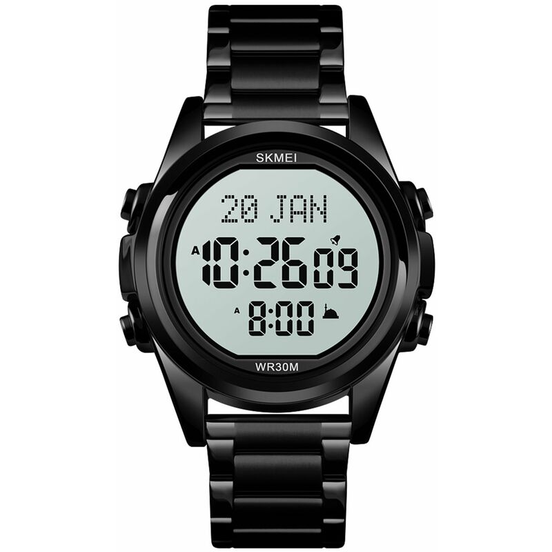 Reloj digital musulman para oracion Qibla Brujula Hijri Calendario Coran Marcador Funcion de seleccion de ciudad Fecha Semana Alarma Luz de fondo
Reloj digital musulman para oracion Qibla Brujula Hijri Calendario Coran Marcador Funcion de seleccion de ciudad Fecha Semana Alarma Luz de fondo