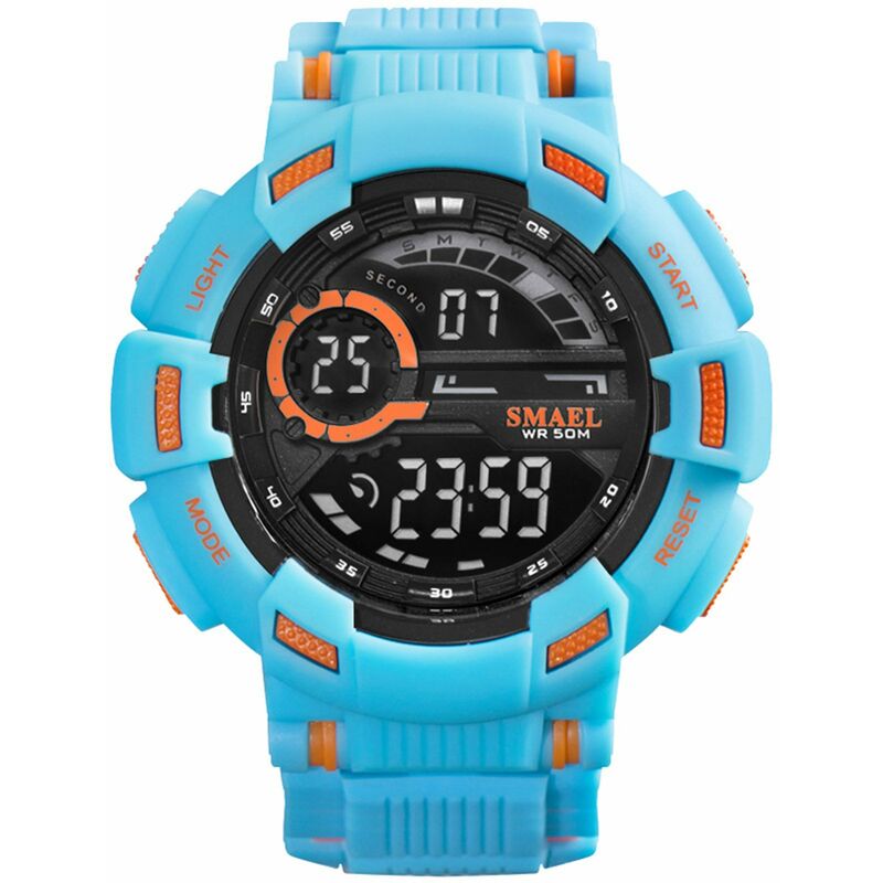 1366 Reloj digital electronico multifuncional para hombres con estilo reloj de pulsera deportivo impermeable de 50 M con pantalla luminosa / alarma /
1366 Reloj digital electronico multifuncional para hombres con estilo reloj de pulsera deportivo impermeable de 50 M con pantalla luminosa / alarma /