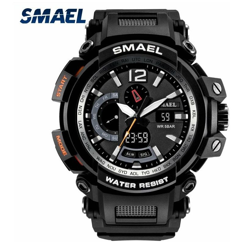 1702 Reloj de pulsera digital de cuarzo para hombre de moda Reloj deportivo multifuncional con 50M Impermeable / Luminoso / Alarma / Cronometro /
1702 Reloj de pulsera digital de cuarzo para hombre de moda Reloj deportivo multifuncional con 50M Impermeable / Luminoso / Alarma / Cronometro /