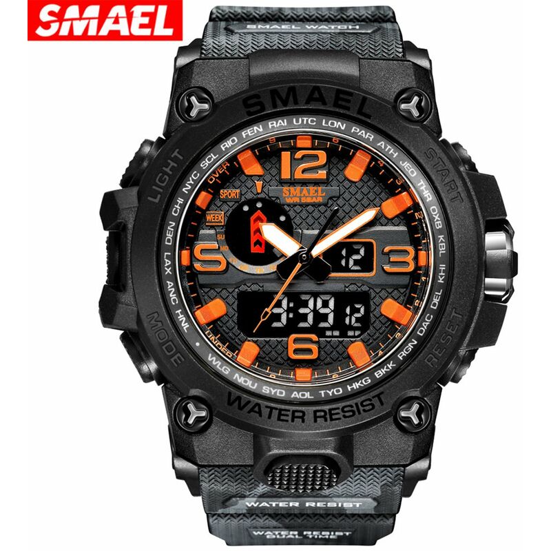 SL1545 (camuflaje) Reloj digital de moda impermeable para deportes al aire libre para hombres Reloj de pulsera electronico de cuarzo multifuncional
SL1545 (camuflaje) Reloj digital de moda impermeable para deportes al aire libre para hombres Reloj de pulsera electronico de cuarzo multifuncional
