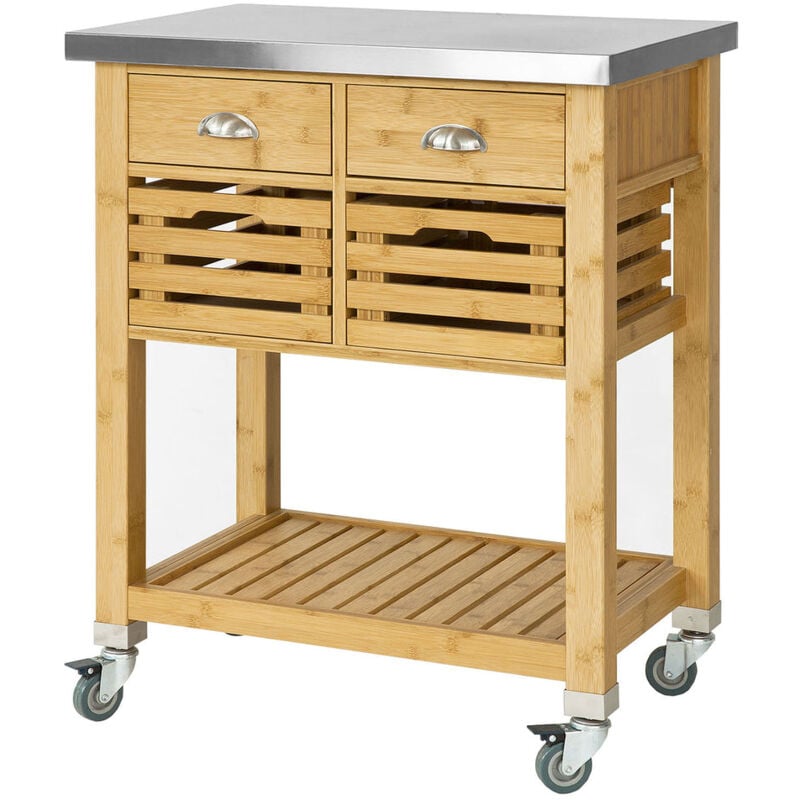 ® Carrito de cocina con piso de acero, estantería de cocina, carrito de servir de bambú de alta calidad, FKW40-N, ES - Sobuy
® Carrito de cocina con piso de acero, estantería de cocina, carrito de servir de bambú de alta calidad, FKW40-N, ES - Sobuy