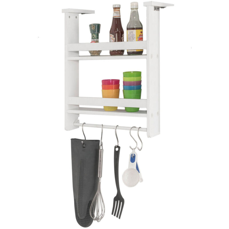 SoBuy Especiero de Pared en 2 Niveles, Estantería para Botes de Especias,Blanco, FRG149-W, ES
SoBuy Especiero de Pared en 2 Niveles, Estantería para Botes de Especias,Blanco, FRG149-W, ES