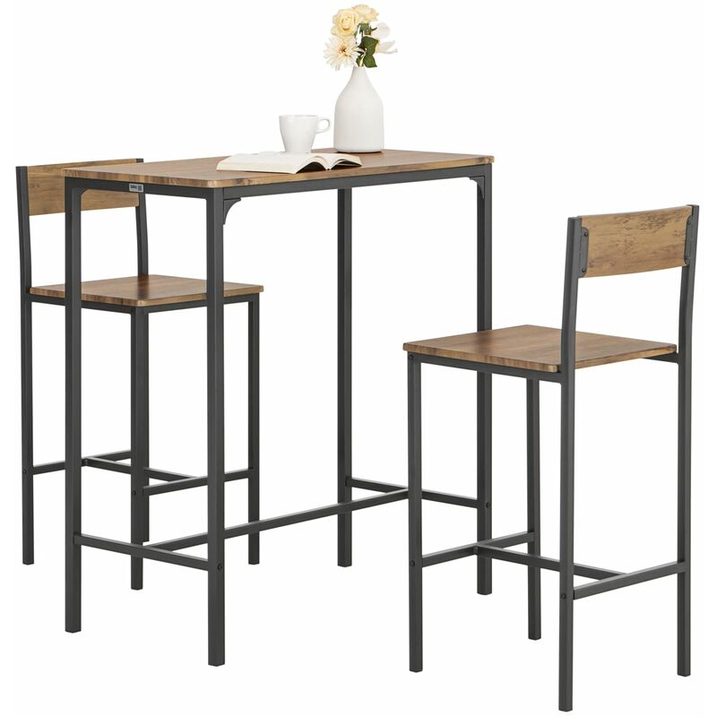 SoBuy OGT03-XL Set Mesa Alta de Bar y 2 Taburetes con Respaldos de estilo industrial ES
SoBuy OGT03-XL Set Mesa Alta de Bar y 2 Taburetes con Respaldos de estilo industrial ES