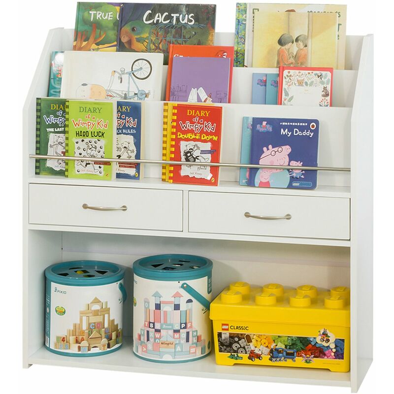 KMB39-W Estantería Infantil con 2 Cajones Organizador de Juguetes de Blanco Estantería de Almacenamiento Multifuncional con 85 x 26 x 86 cm ES - Sobuy
KMB39-W Estantería Infantil con 2 Cajones Organizador de Juguetes de Blanco Estantería de Almacenamiento Multifuncional con 85 x 26 x 86 cm ES - Sobuy