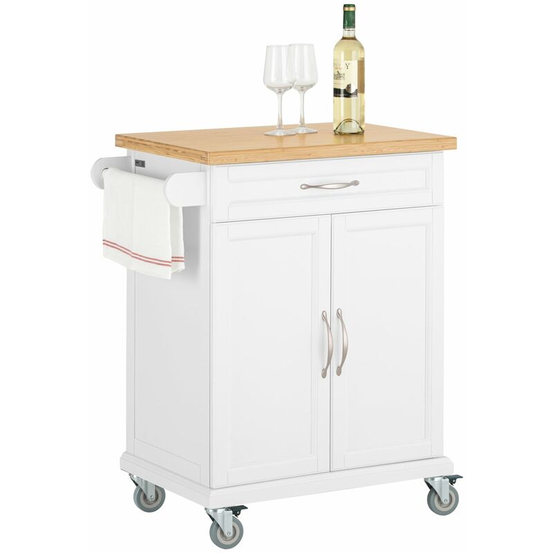 ® Luxus-Carrito de cocina con piso de acero, estantería de cocina, carrito de servir de bambú de alta calidad L66xP46xA91cm, FKW13-WN - Sobuy
® Luxus-Carrito de cocina con piso de acero, estantería de cocina, carrito de servir de bambú de alta calidad L66xP46xA91cm, FKW13-WN - Sobuy