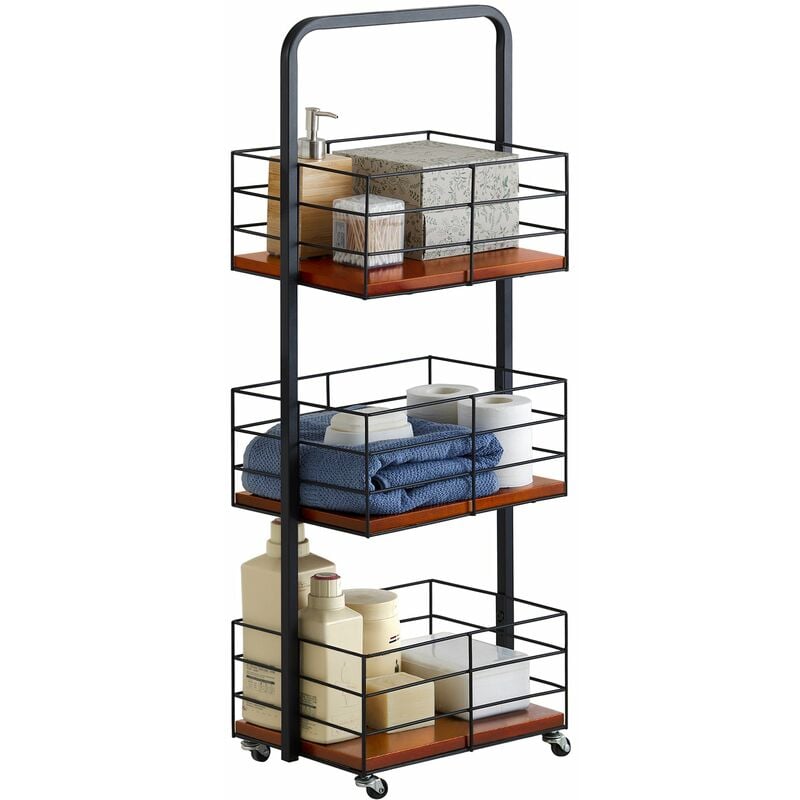 NSR06-N Estantería de Baño con Ruedas Estrecho Organizador de baño con Tres cestas para cosméticos, Toallas, etc ES - Sobuy
NSR06-N Estantería de Baño con Ruedas Estrecho Organizador de baño con Tres cestas para cosméticos, Toallas, etc ES - Sobuy