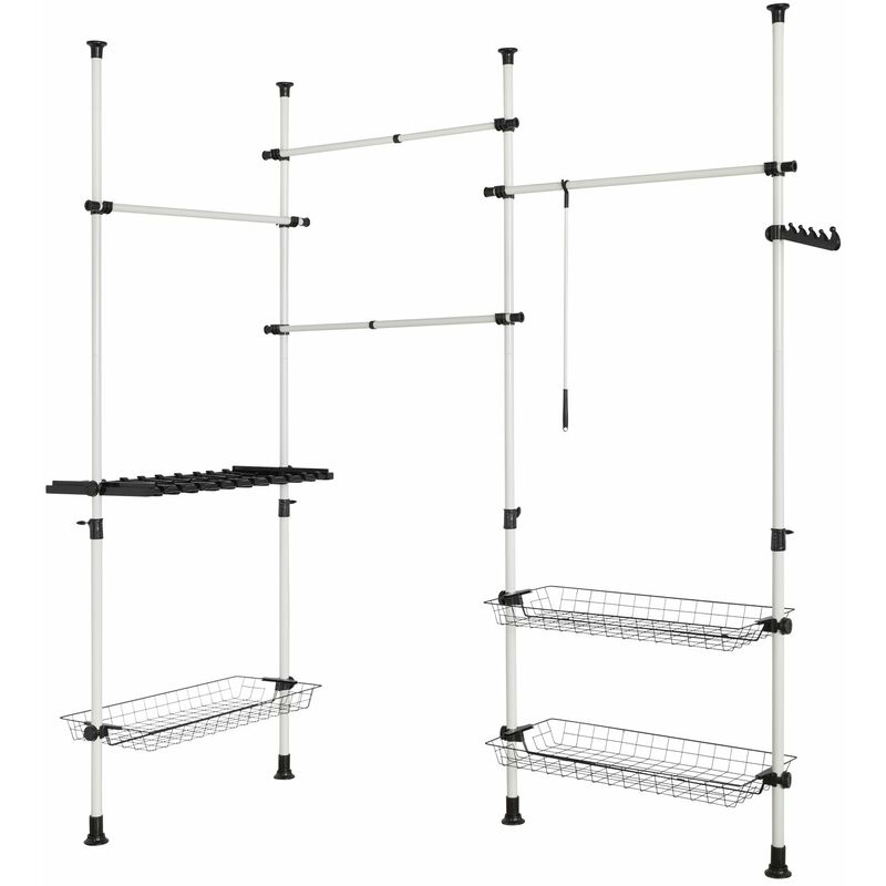 ®perchero telescópico, Sistema Armario Herkules, Sistema de perchero extensible, metal y plástico, FRG38, ES - Sobuy
®perchero telescópico, Sistema Armario Herkules, Sistema de perchero extensible, metal y plástico, FRG38, ES - Sobuy