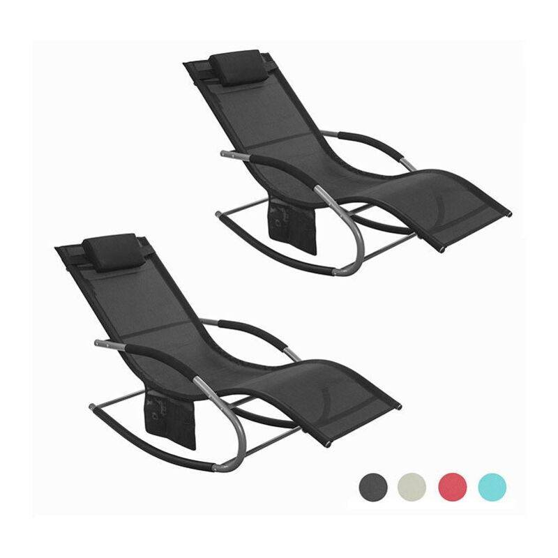 ®Set de 2 mecedoras, Jardín mecedora con reposapiés, Hamaca de jardín, Tumbona ergonómica, negro, OGS28-SCHx2, ES - Sobuy
®Set de 2 mecedoras, Jardín mecedora con reposapiés, Hamaca de jardín, Tumbona ergonómica, negro, OGS28-SCHx2, ES - Sobuy