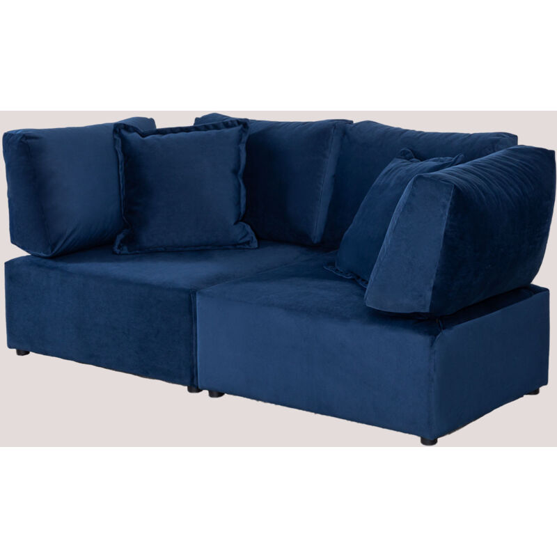 Sofá Modular de 2 Piezas con 2 Sillones Esquineros en Terciopelo Kata SKLUM - Azul Marino Azul Marino
Sofá Modular de 2 Piezas con 2 Sillones Esquineros en Terciopelo Kata SKLUM - Azul Marino Azul Marino