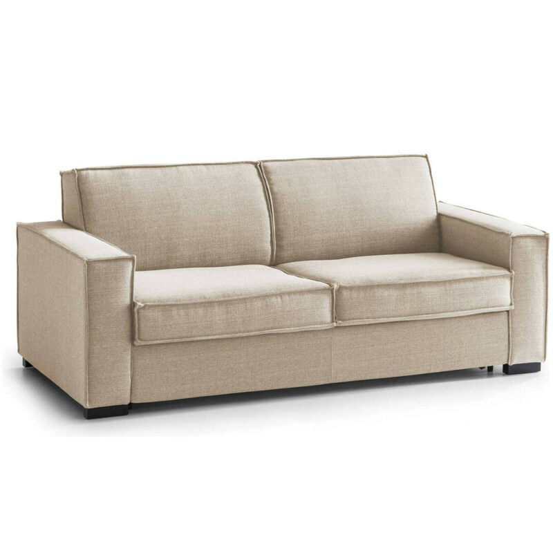 Sofá Francesca con 2 asientos grande, sofá de sala, Made in Italy, en tejido acolchado, con apoyabrazos delgados, Cm: 180x95h90, color beige - Talamo
Sofá Francesca con 2 asientos grande, sofá de sala, Made in Italy, en tejido acolchado, con apoyabrazos delgados, Cm: 180x95h90, color beige - Talamo