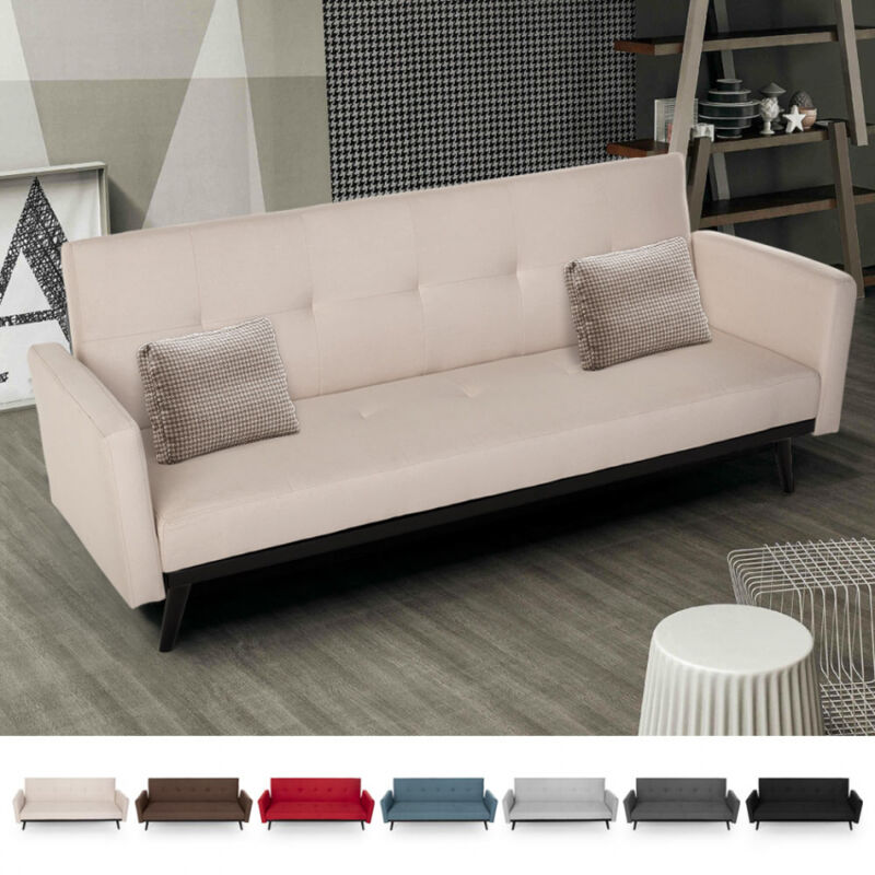 Sofá cama de 3 plazas en tejido clic clac reclinable de diseño nórdico Tulum | Color: Beige
Sofá cama de 3 plazas en tejido clic clac reclinable de diseño nórdico Tulum | Color: Beige