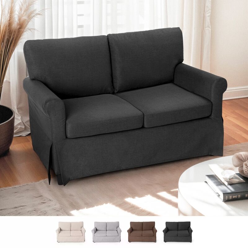 Sofá de 2 plazas de diseño clásico moderno para salones y salas de estar en tejido Epoque | Gris
Sofá de 2 plazas de diseño clásico moderno para salones y salas de estar en tejido Epoque | Gris