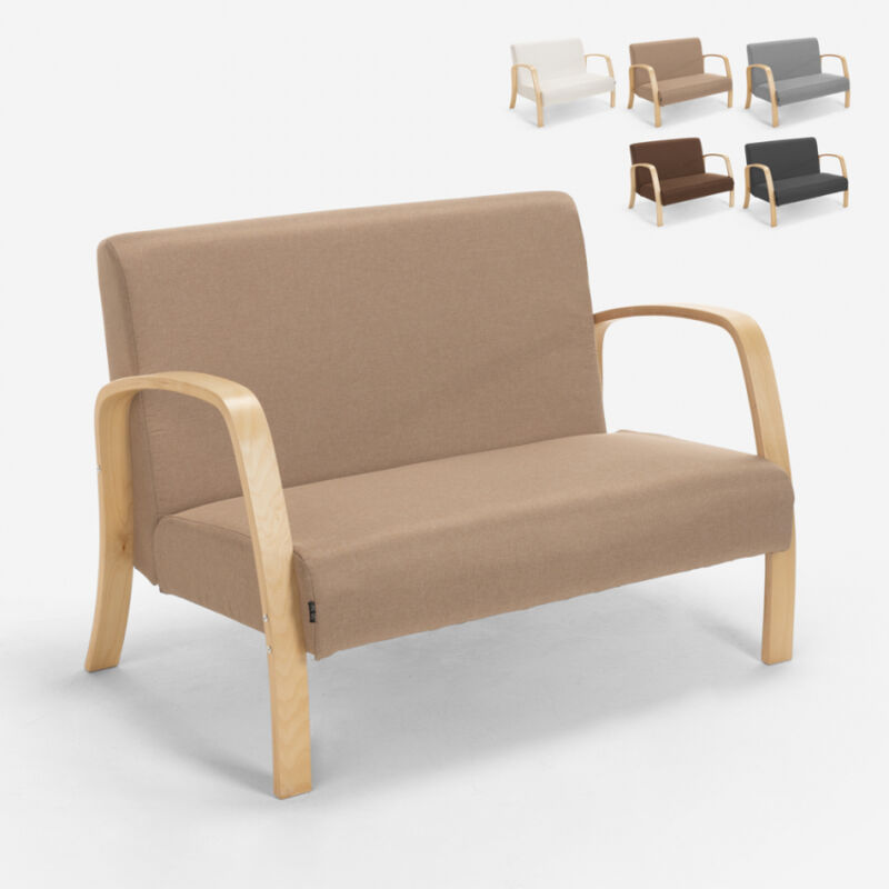 Sofá de madera y tela para sala de espera y estudio de diseño Esbjerg | Color: Beige
Sofá de madera y tela para sala de espera y estudio de diseño Esbjerg | Color: Beige