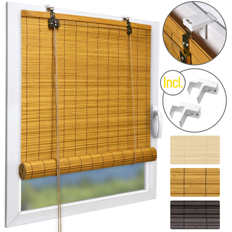 Sol Royal SolDecor B86 Persianas de bambú Rollo bambú Ventanas Klemmfix Robusto Madera Calidad Bambú, 220x90 cm
Sol Royal SolDecor B86 Persianas de bambú Rollo bambú Ventanas Klemmfix Robusto Madera Calidad Bambú, 220x90 cm