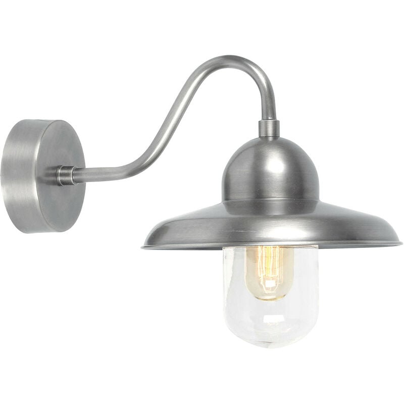 Elstead - Aplique de pared tipo domo Fisherman con 1 luz, níquel antiguo IP44, E27
Elstead - Aplique de pared tipo domo Fisherman con 1 luz, níquel antiguo IP44, E27