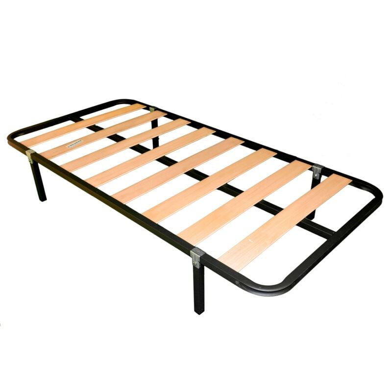 Somier de Tubo acerado 30x30 mm + 4 patas con Refuerzo Central láminas de chopo y Pintura Metalizada 90x190 cm
Somier de Tubo acerado 30x30 mm + 4 patas con Refuerzo Central láminas de chopo y Pintura Metalizada 90x190 cm