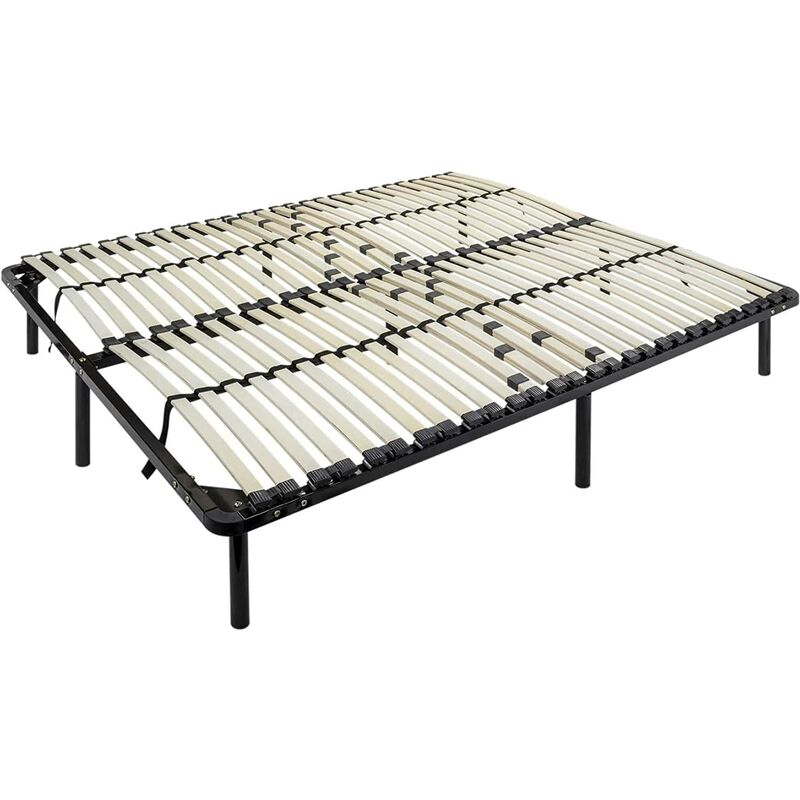 Mog Casa - Somier Negro multiláminas con reguladores lumbares (con Patas incluídas) Metalizado anticorrosion Varias Medidas 180x200cm
Mog Casa - Somier Negro multiláminas con reguladores lumbares (con Patas incluídas) Metalizado anticorrosion Varias Medidas 180x200cm
