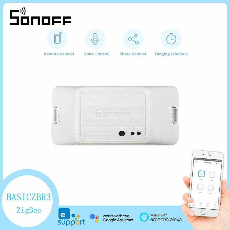 BASIC ZBR3 ZigBee Switch Módulo Inalámbrico Smart Home APP WiFi Remote Control - Sonoff
BASIC ZBR3 ZigBee Switch Módulo Inalámbrico Smart Home APP WiFi Remote Control - Sonoff