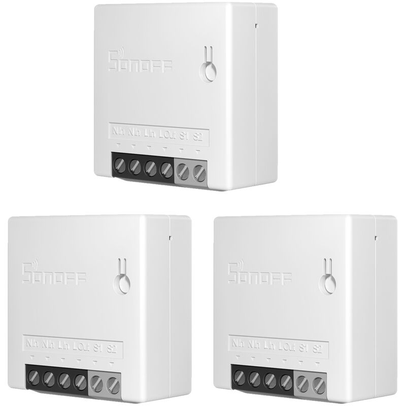 MINI DIY de dos vias Smart Switch, cuerpo pequeno interruptor de control remoto Wi-Fi, 3 pack - Sonoff
MINI DIY de dos vias Smart Switch, cuerpo pequeno interruptor de control remoto Wi-Fi, 3 pack - Sonoff
