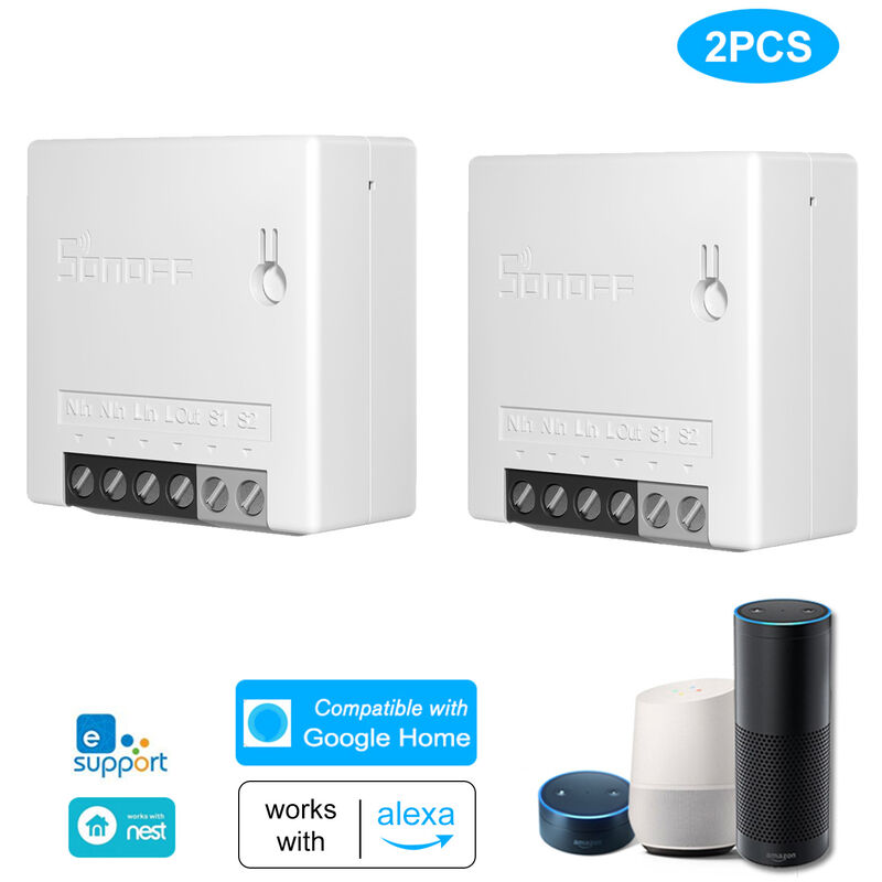 SONOFF MINI DIY Interruptor inteligente bidireccional de cuerpo pequeno Control remoto Interruptor WiFi Compatible con un interruptor externo
SONOFF MINI DIY Interruptor inteligente bidireccional de cuerpo pequeno Control remoto Interruptor WiFi Compatible con un interruptor externo