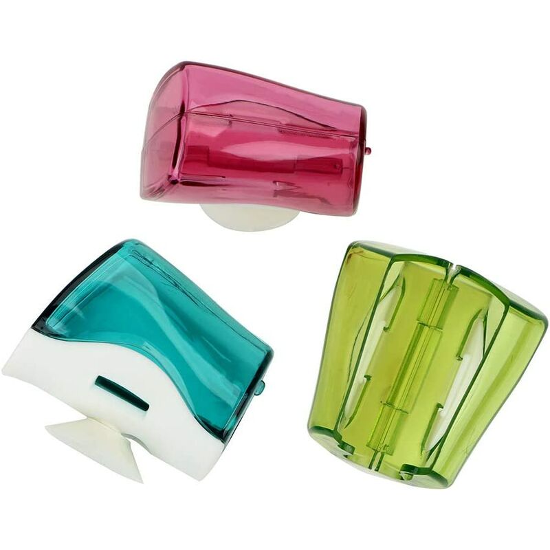 Soporte de cepillo de dientes de 3 piezas con ventosa, soporte de cepillo de dientes de pared con cubierta, soporte de cepillo de dientes de baño
Soporte de cepillo de dientes de 3 piezas con ventosa, soporte de cepillo de dientes de pared con cubierta, soporte de cepillo de dientes de baño