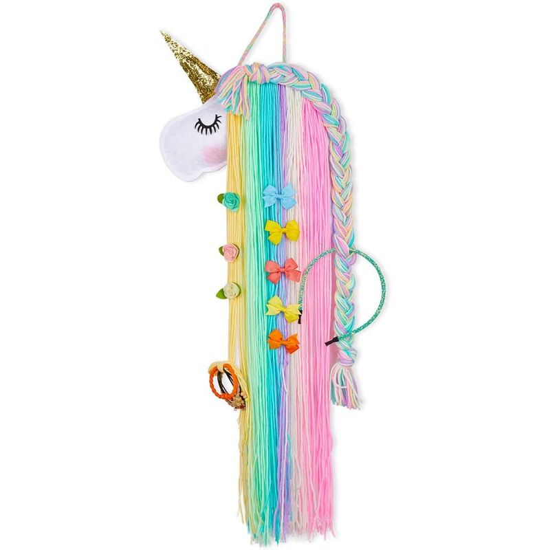 Soporte de lazo para el cabello de unicornio para niñas, decoración para colgar en la pared y organizador de ganchos para el cabello para bebés
Soporte de lazo para el cabello de unicornio para niñas, decoración para colgar en la pared y organizador de ganchos para el cabello para bebés