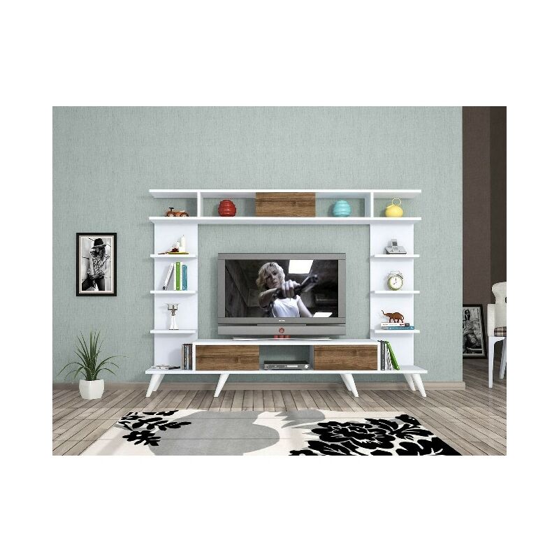 Soporte de TV - con Puertas, Estantes - Salon - Blanco, Madera de Roble, 180 x 35 x 135 cm
Soporte de TV - con Puertas, Estantes - Salon - Blanco, Madera de Roble, 180 x 35 x 135 cm
