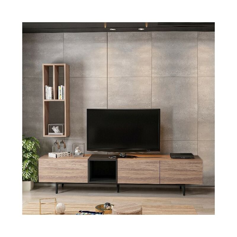 Soporte de TV Diany - con Puertas, Estantes - Salon - Madera Negra, 195 x 37 x 45 cm
Soporte de TV Diany - con Puertas, Estantes - Salon - Madera Negra, 195 x 37 x 45 cm