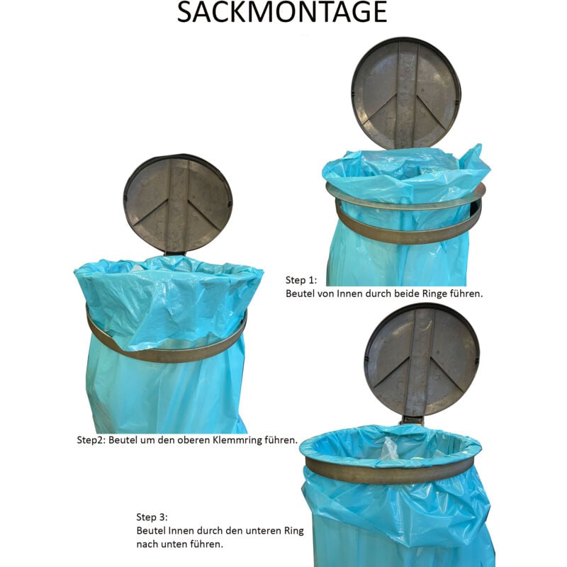 Soporte para bolsa de basura montado en la pared Contenedor de bolsa de basura de basura 120L
Soporte para bolsa de basura montado en la pared Contenedor de bolsa de basura de basura 120L