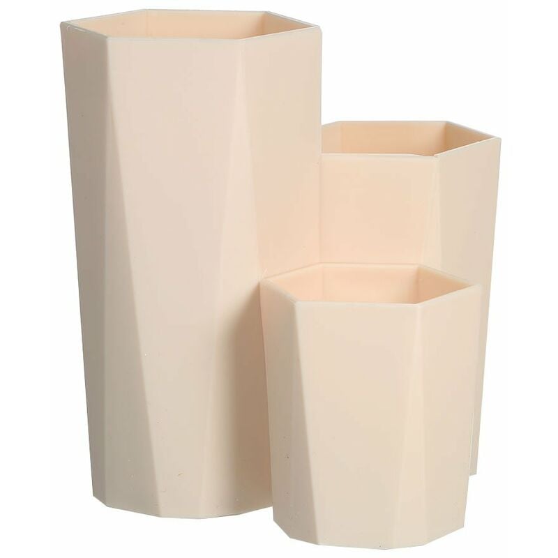 Soporte para brochas de maquillaje con prisma hexagonal, soporte de almacenamiento de 3 tubos, brochas, boligrafo, regla, caja de almacenamiento
Soporte para brochas de maquillaje con prisma hexagonal, soporte de almacenamiento de 3 tubos, brochas, boligrafo, regla, caja de almacenamiento