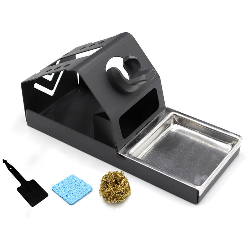 Happyshopping - Soporte para cautin antiestatico profesional T12, kits de soporte de puntas de hierro para soldadura estable
Happyshopping - Soporte para cautin antiestatico profesional T12, kits de soporte de puntas de hierro para soldadura estable