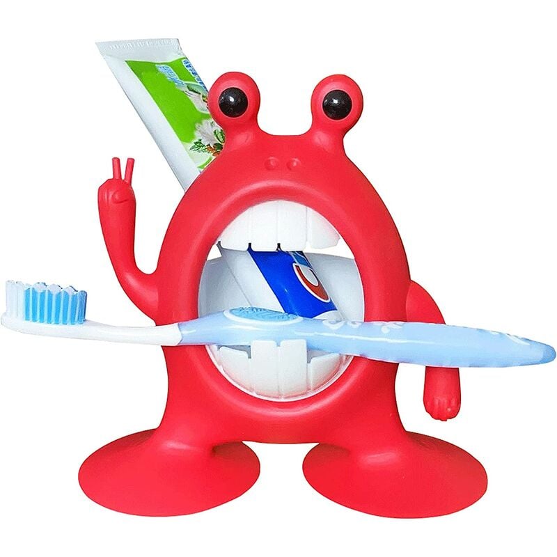 Soporte para cepillo de dientes para niños, soporte para pasta de dientes y cepillo de dientes de rana divertida de dibujos animados, soporte para
Soporte para cepillo de dientes para niños, soporte para pasta de dientes y cepillo de dientes de rana divertida de dibujos animados, soporte para