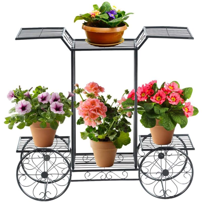 Soporte Plantas de Metal Estanteria Plantas para Jardín Balcón Interior Exterior Negro
Soporte Plantas de Metal Estanteria Plantas para Jardín Balcón Interior Exterior Negro