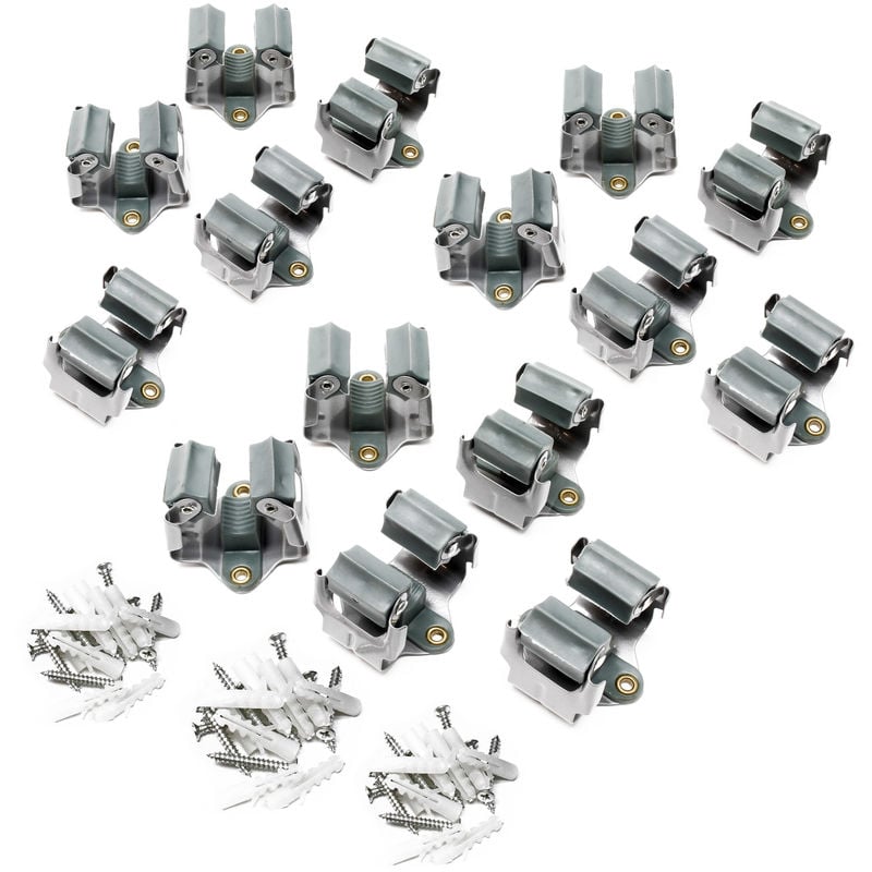 Soportes cuelga escobas 15x Colgadores escoba fregona Portaescobas de pared Orden Hogar Accesorios
Soportes cuelga escobas 15x Colgadores escoba fregona Portaescobas de pared Orden Hogar Accesorios