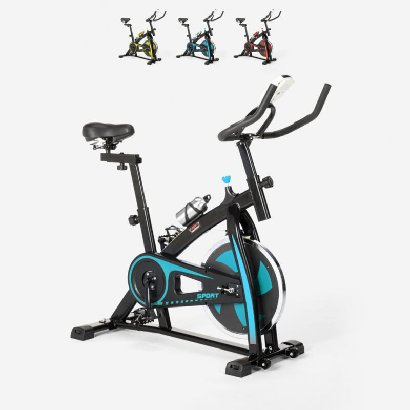 Spinning bike spinning bicicleta de ajuste profesional con volante 10kg Athletica | Color: Azul
Spinning bike spinning bicicleta de ajuste profesional con volante 10kg Athletica | Color: Azul