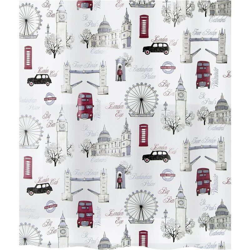 colección Westminster , Cortina de ducha textil 180 x 200, 100% polyester, Multicolor - Spirella
colección Westminster , Cortina de ducha textil 180 x 200, 100% polyester, Multicolor - Spirella
