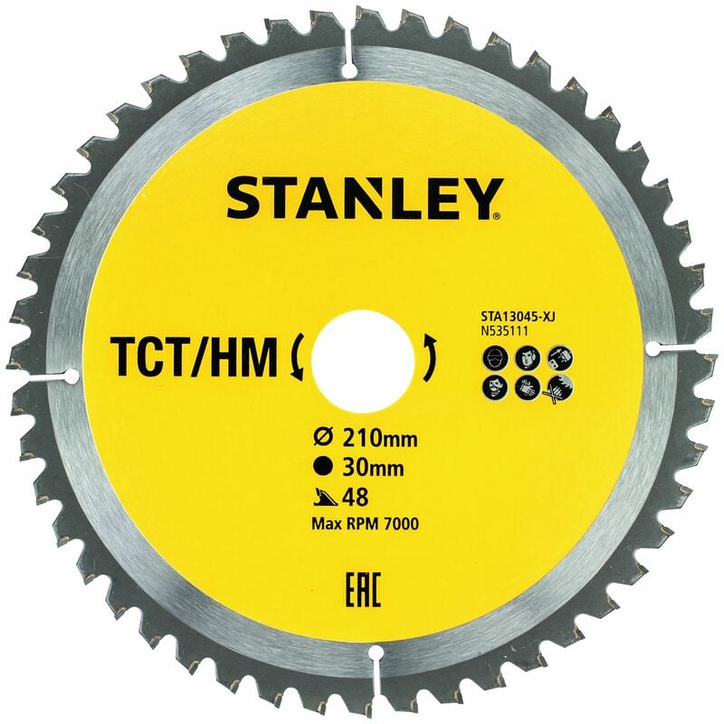 Stanley ® - Stanley STA13045-XJ Hoja TCT. ø 210x30 mm. 48 dientes positivos ATB
Stanley ® - Stanley STA13045-XJ Hoja TCT. ø 210x30 mm. 48 dientes positivos ATB