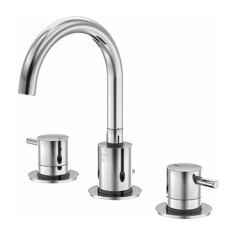 Steinberg Serie 100 Mezclador de lavabo de 3 agujeros, juego de desagüe, cromado - 1002000
Steinberg Serie 100 Mezclador de lavabo de 3 agujeros, juego de desagüe, cromado - 1002000