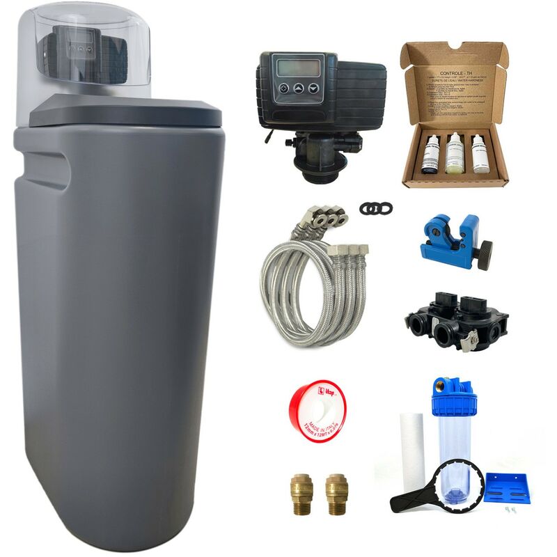Pentair - Suavizador de agua 16L Fleck 5600 SXT completo con prefiltración y accesorios de montaje
Pentair - Suavizador de agua 16L Fleck 5600 SXT completo con prefiltración y accesorios de montaje