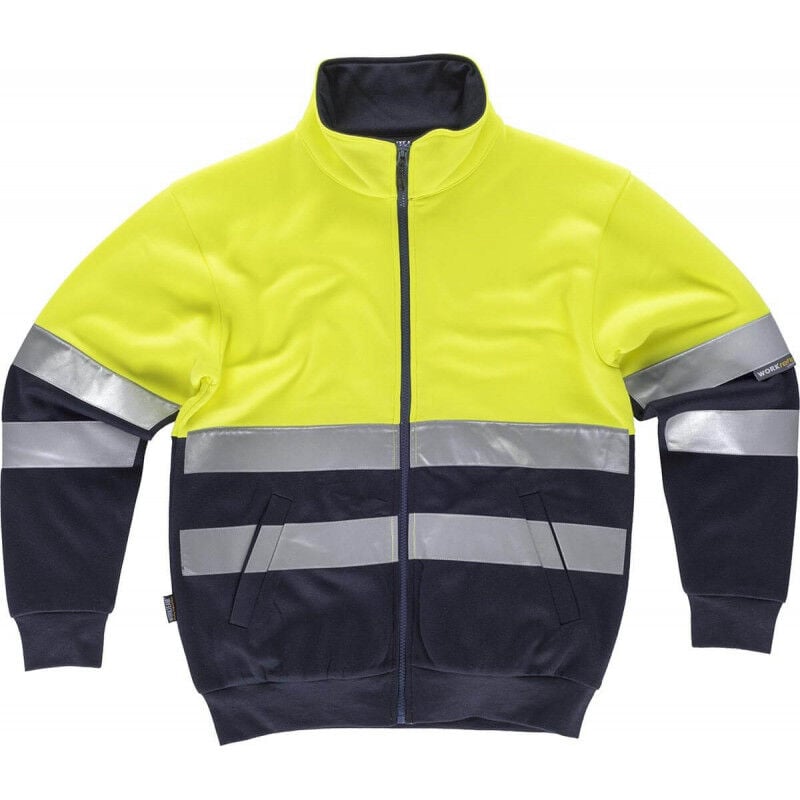 Sudadera de Alta visibilidad de cuello alto y cierre completo C9037 | M - Amarillo / Azul marino - Workteam
Sudadera de Alta visibilidad de cuello alto y cierre completo C9037 | M - Amarillo / Azul marino - Workteam