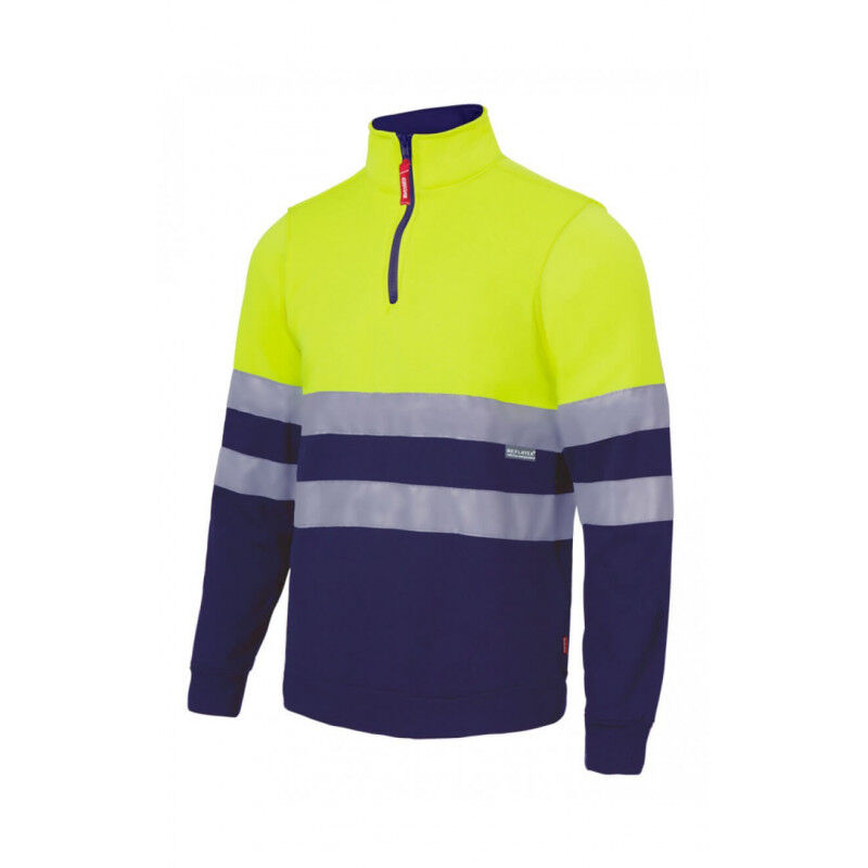 Sudadera bicolor alta visibilidad en punto afelpado Serie 305701 | S - Amarillo flúor / Azul navy - Velilla
Sudadera bicolor alta visibilidad en punto afelpado Serie 305701 | S - Amarillo flúor / Azul navy - Velilla