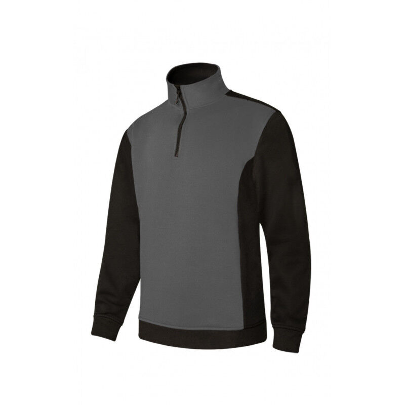 Sudadera bicolor con media cremallera de cuello alto V105703 | XS - Gris/Negro - Velilla
Sudadera bicolor con media cremallera de cuello alto V105703 | XS - Gris/Negro - Velilla