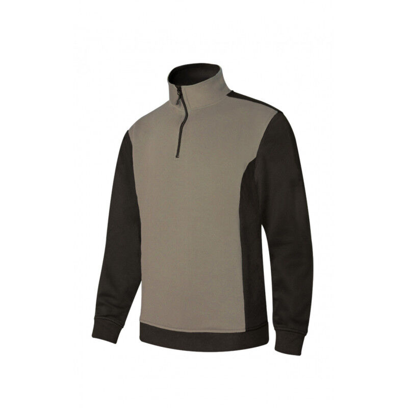 Sudadera bicolor con media cremallera de cuello alto V105703 | S - Beige arena / Negro - Velilla
Sudadera bicolor con media cremallera de cuello alto V105703 | S - Beige arena / Negro - Velilla