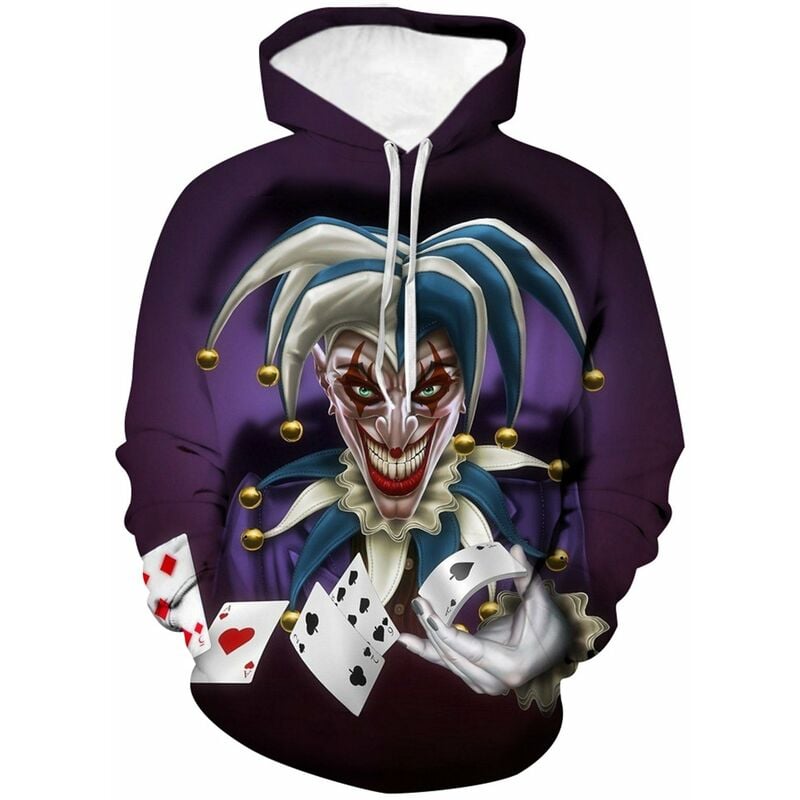 Sudadera con capucha 3D impresa payaso de otono e invierno de Halloween, uniforme de beisbol,PSY1605W, 3XL
Sudadera con capucha 3D impresa payaso de otono e invierno de Halloween, uniforme de beisbol,PSY1605W, 3XL